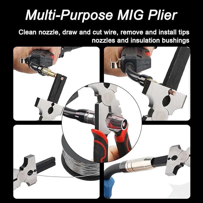 VASTOOLS Welding Accessories,6pc,Chipping Hammer 10.5",Leather Welding Gloves 13.5",6-in-1 Welpers Pliers 8",Wire Brush 11",Welding Magnet 50LB