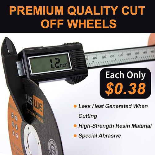 105 Pack Cut Off Wheel - 4 1/2 Cut Off Wheel for Metal & Stainless Steel Angle Grinder Cutting Wheel