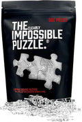 CM Originals The Clearly Impossible Puzzle 500 Pieces Hard Puzzle for Adults (Acrylic, Jigsaw, 18.75x11 inches, 1 Pound, Made in USA)