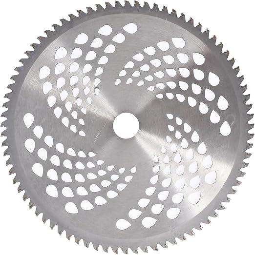 10" x 3T Carbon Steel Brush Cutter Blades + 10" 80T Carbide Tip weedeater Blades + 9" x 20 Teeth Chainsaw Tooth Blade Kit for weedeater with 2 Set Universal Adapter Kit and 4 Round Files