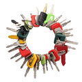 Multi Type Heavy Equipment Master Keys, 35 Contractor Excavator Dozer Skid Steer Loader Forklift Roller Operators Keys Fit Case JCB Kubota Komatsu CAT JLG Hyster Hitachi JD Yanmar Caterpillar