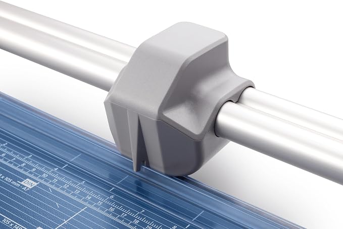 Dahle 558 Professional Rotary Trimmer, 51" Cut Length, 12 Sheet Capacity, Self-Sharpening, Dual Guide Bar, Automatic Clamp, German Engineered Paper Cutter