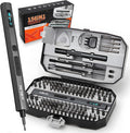 KELIN 156 in 1 Electric Screwdriver, Precision Power Screwdriver Set, 5 Torque Levels＆140 S2 Steel Magnetic Bits, Gifts for Men, Magnetic Repair Tool Kit for iPhone, PC, Laptop, PS4 PS5, Xbox, Watch