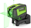 HUEPAR 2 Point and Cross Line Self Leveling Laser Alignment Tool with Plus Mode (98-165Ft), Laser Level & 2 Plumb Dots with 360° Magnetic Base Includes 2 AA Batteries & Hard Carrying Case - PL211G
