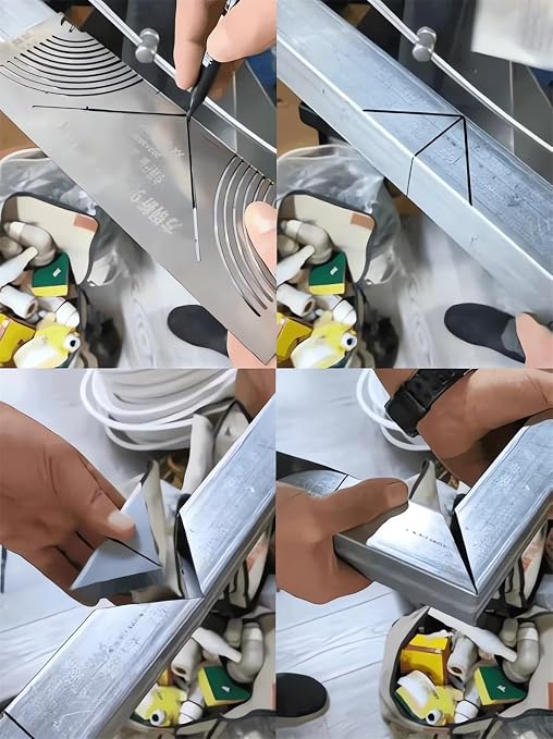 Precisionflex Angle & Arc Marking Tool 2025 - New Square Steel Pipe Bend Welding Guide for Cutting - Small
