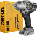 Cordless Impact Wrench 1/2 inch Compatible with Dewalt Battery, 750FT-LBS (1000N.m) Brushless Electric Impact Gun Includes LED Work Light, High Torque Impact Driver, Bare Tool Only