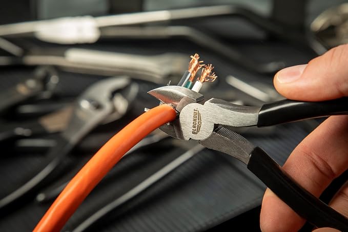Blackout XP 10 Piece Pliers Set Tools with Zippered Carry Bag | Needle Nose, Wire Cutters, Slip Joint, and Locking Jaw Plier Mechanic Tools Set