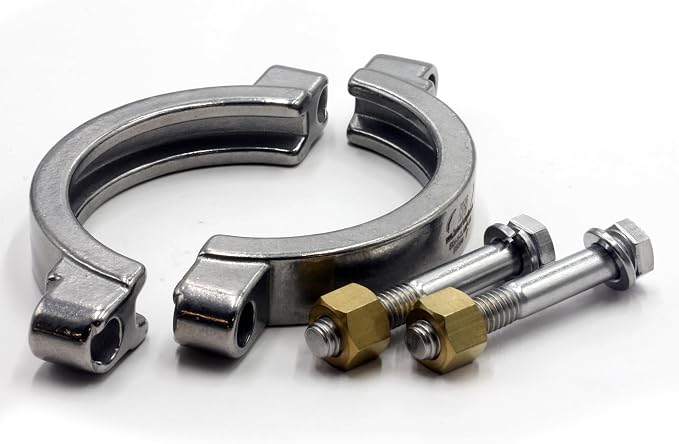 HFS(R) 3" High Pressure Tri Clover Sanitary Clamp for Tri Clamp Fitting Connection, Stainless Steel 304