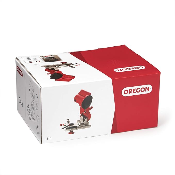 Oregon Compact 120-Volt Mini Bench Grinder, Universal Saw Chain Sharpener, for All Chainsaw Chains (310-120)