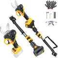 2-In-1 Electric Pruning Shears for De-walt 20v Max Battery, 1.6" Cutting Diameter Cordless Pole Pruners 20v - Brushless Motor, 4 Modes Electric Pruning Shears for Gardening & Tree Trimmer (No Battery)