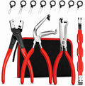 5 Pcs Electrical Disconnect Pliers for Cars,Hose Clamp Pliers,Automotive Electrical Connector Disconnect Tool,Connector Separator for Car, Truck Repair & 8PCS Terminal Removal Tools
