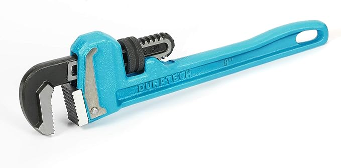 DURATECH 8-Inch Heavy Duty Pipe Wrench, Adjustable Plumbing Wrench