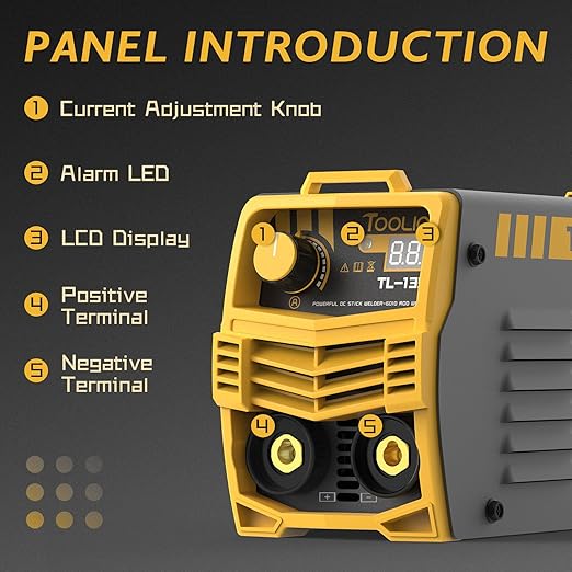 TOOLIOM 135A 110V Mini Stick Welder MMA ARC Welder Machine DC Inverter Welder with Digital Display Portable Welding Machine for 110V Only - Not for 220V