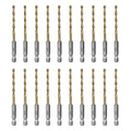 SALI Cobalt Drill Bit Set,20 Pack 9/64 Inch High Speed Steel Hex Shank Jobber Drill Bits, for Hardwood, Aluminum,Metal,Copper,Alloyed Steel