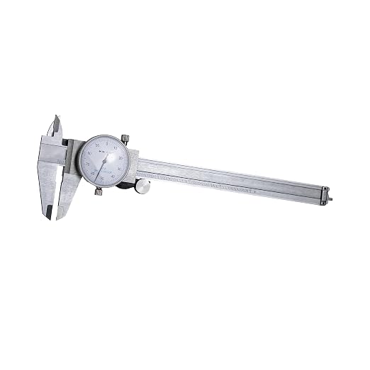 HFS(R) 0-6" Carbon Steel 4 Way Imperial Dial Caliper .001" Shock Proof