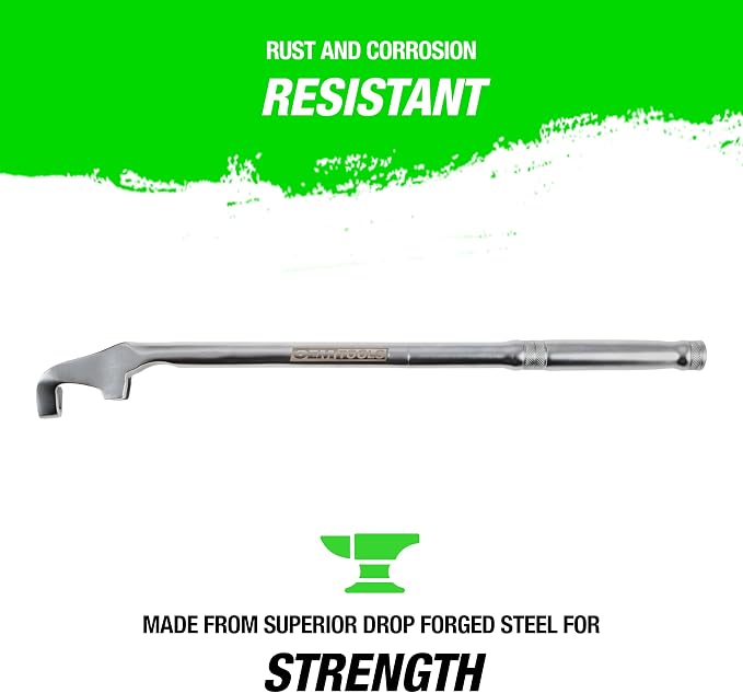 OEMTOOLS Wrench Extender Tool, Increase Torque in Tight Spaces | Made from Drop-Forged Steel, Rust & Corrosion Resistant, Loosen Rusted Bolts, Jammed Fasteners or Over-Tightened Nuts
