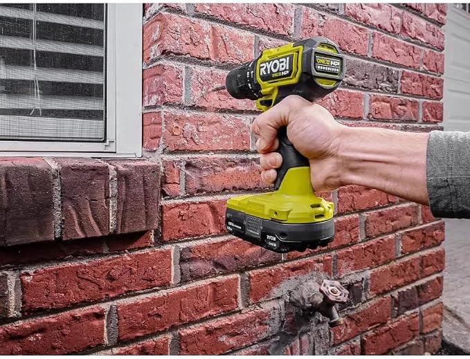 RYOBI ONEAND HP 18V BRUSHLESS Cordless Compact 1/2 in. Hammer Drill KIT with 1 1.5 AH BAT