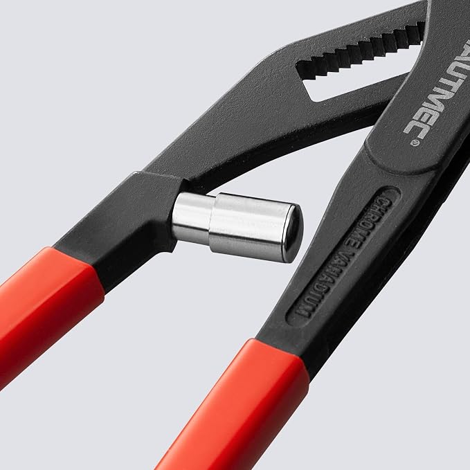 HAUTMEC 10-Inch Water Pump Pliers, Auto Adjusting Tongue and Groove Joint Pliers, One-Hand Spring-Loaded Design, CRV Steel V-Jaw with Comfort Grip, for Plumbing, Home Repair and Pipe Fittings, HT0088