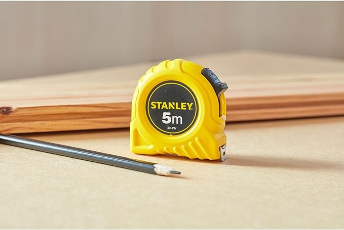 Stanley 1-30-497 Tape Measure, Yellow/Black, 5 m/19 mm
