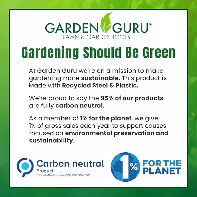 Garden Guru Garden Tool Blade Sharpener - 5" Handheld & Multi-Purpose Solid Carbide Sharpener w Protective Cover, Ergonomic Non-Slip Handle for Pruners Loppers Shears Knives Scissors Axe