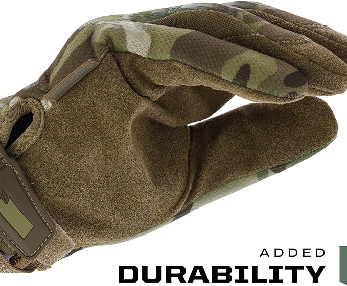 Mechanix Wear: The Original MultiCam Tactical Work Gloves with Secure Fit, Flexible Grip for Multi-purpose Use, Durable Touchscreen Safety Gloves for Men (X-Large, MultiCam)