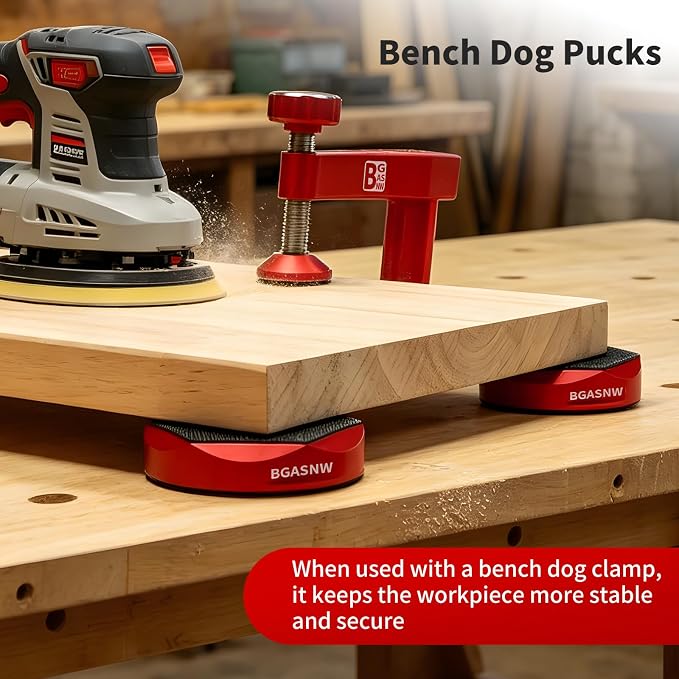 Premium Bench Dog Clamp Set for MFT Table, 10 pcs for 3/4" Dog Holes