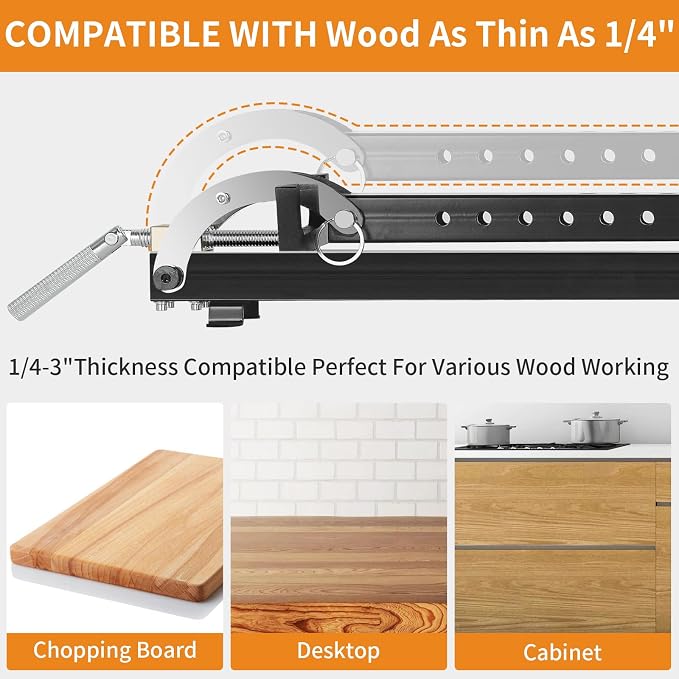 24 inch Panel Clamp, 4-Way Pressure Steel Parallel Clamp for Board Cabinet, For Board Cabinet, Tabletops, Woodwork, Adjustable parallelogram Couplers, clamps for woodworking(1 Pack)