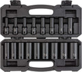 TEKTON 1/2 Inch Drive Impact Socket Set, 17-Piece | SID92305 | (5/16 - 1-1/4 in.), Deep, 6-Point, Case