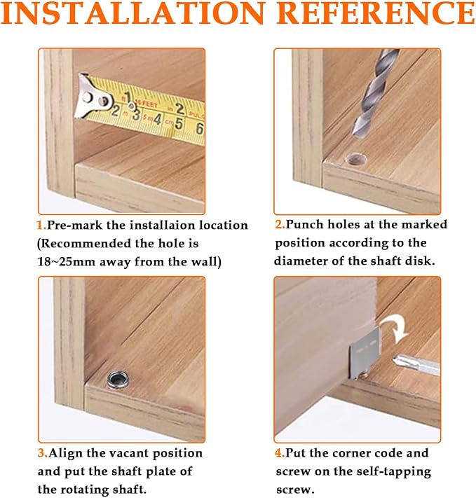Aifeier ET 2 Sets Pivot Hinges Stainless Steel Silver Heavy Duty Concealed Shaft Door Hinges with Bushing for Wood Doors, Drawers, Furniture Cabinets, Wardrobe, Showcase, etc