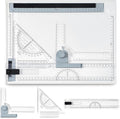 Zonon A4 Portable Drawing Board, Multi-Function Metric Drafting Table Drafting Board with Clear Rule Parallel Motion and Angle Adjustable Measuring System