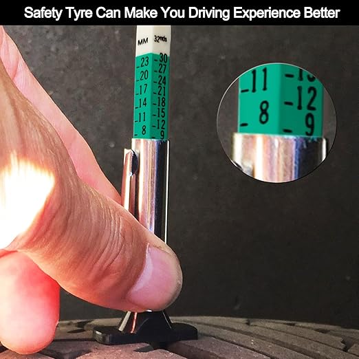Godeson 88702 Smart Color Coded Tire Tread Depth Gauge (Pack of10)