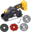 Brushless Mini Circular Saw for DEWALT 20V Battery, 4-Inch Cut-Off Tool | Tool Only, Battery and Charger Not Included, 3-Speed Control, Adjustable Cutting Depth, Wood, Metal and Tile Applications