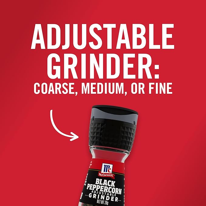 McCormick Grinder Essentials Variety Pack, Non GMO, Varieties Include Black Peppercorn, Himalayan Pink Salt, Peppercorn Medley & Sea Salt, 6.47 oz