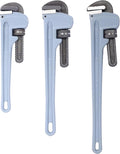 Pipe Wrench Set, Rigid Pipe Wrench Sets Aluminum adjustable | Professional Heavy Duty Hangable Design for Plumbing, Home, Vehicle Repair (14", 18", 24" Pipe Wrenc)