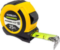 KOMELON USA 25' ABS POWERBLADE II WIDE BLADE TAPE MEASURE, Yellow/Black