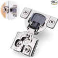 Decobasics 20 Pack Soft Close Cabinet Hinges – 5/8" Overlay for Kitchen Cabinet Doors, Face Frame Concealed Hidden Hinges – Stainless Steel, Self-Closing with 3-Way Adjustment & Slow Close Damper