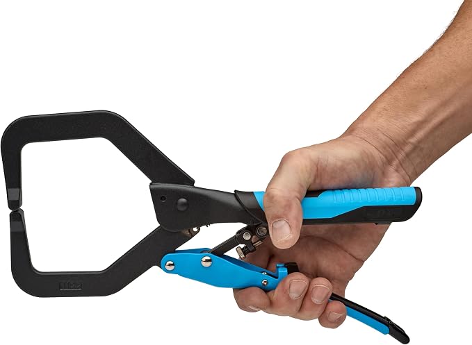 OX Tools 11 inch Locking Vise Grip Clamp - Heavy Duty Welding Clamp with Auto Adjust Design & Comfortable Grips Perfect C Clamp for Woodworking, Welding, and Metalworking - OX-P204702