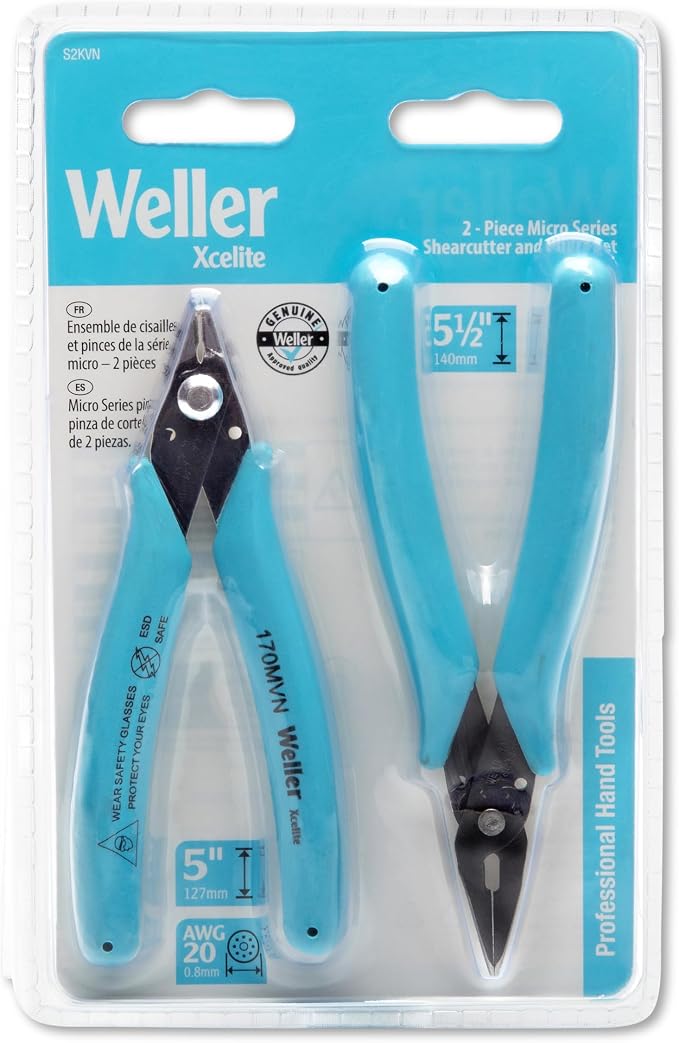 Weller Xcelite Shear Cutter & Plier Set (170MVN & 378MVN) | S2KVN