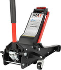 Maxority 5-Ton (11000lbs) Low Profile Hydraulic Super Heavy-Duty Steel Floor Jack with Dual Pistons Quick Lift Pump, Home and Workshop Car Maintenance for Various Vehicles (Red, 5 Ton Low Profile)