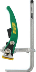MICROJIG MatchFit Dovetail Ratchet Clamp AP, T-Track Compatible, Ratcheting Action, for Woodworking, Sanding, Routing, Workbench, DVC-700RAP, Green
