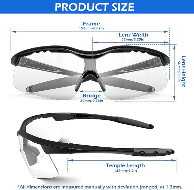 OXG 12 Pack Safety Glasses, ANSI Z87.1 Impact Resistant Anti-Scratch Safety Goggles for Men Women Youth
