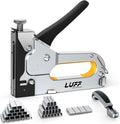 Staple Gun - LUFF 3 in 1 Heavy Duty Stapler Gun with Staple Remover and 3000 Staples for Upholstery, Manual Brad Nailer Power Adjustment Stapler Gun for Wood, Decoration, Crafts DIY