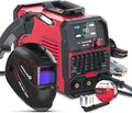 ACEWELDER 140A MIG Welder, 3 in 1 Flux Core, MIG/LIFT TIG/Stick Welding Machine 110V Portable IGBT Inverter Synergic Control, LED Display with Welding Helmet