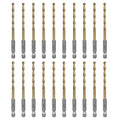 SALI Cobalt Drill Bit Set,20 Pack 11/64 Inch High Speed Steel Hex Shank Jobber Drill Bits, for Hardwood, Aluminum,Metal,Copper,Alloyed Steel