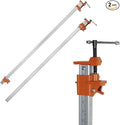 FEIRONG 48-inches Bar Clamps with 2-Pack, 330LB Load Limit with Built-in Ruler, 90° Angled Jaws for DIY Projects & Cabinet Installation