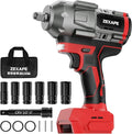 Cordless Impact Wrench 1/2 inch for Milwaukee Battery, Impact Wrench 1360N.m(950Ft-lbs) High Torque Brushless Electric Impact Gun, Power Impact Driver with 3-Mode Speed, LED Work Light(no battery)