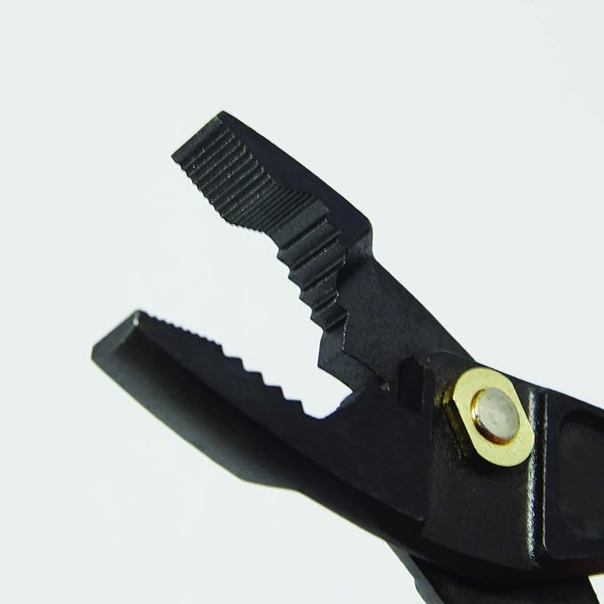 FUJIYA Tools, 230-200-BG, Lightweight Slip Joint Combination Pliers, Black & Gold color-, 8 Inch