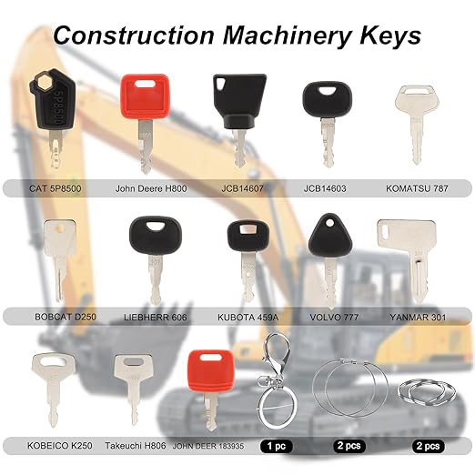Professional Equipment Keys Set – 18PCS Industrial-Grade Universal Machine Keys, Hardened Steel, Long-Lasting & Reliable