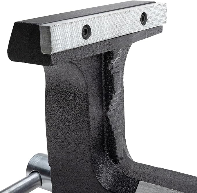 Yost Vise RHV-6 6-Inch Truck Trailer Receiver Vise | Heavy Duty Portable Work Vise | 5.9" Jaw Width, 5.81" Max Jaw Opening, 4.96" Throat | Fits Standard 2" Hitch with Hitch Pin Included