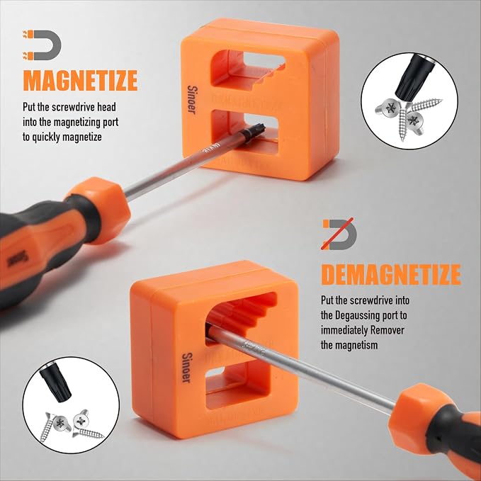 Sinoer 70-Piece Magnetic Screwdrivers Set with Case, Precision Screwdriver Kit,Includes Slotted, Phillips,Torx,Hex, Square,Pozidriv, and Precision Tools for Repair Home Improvement,DIY Craft